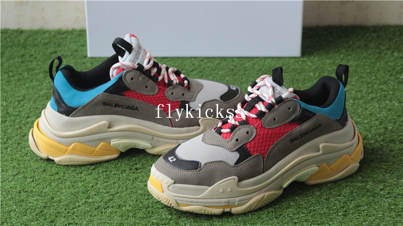 Balenciaga 2017 Fall Winter Triple-S Grey Red